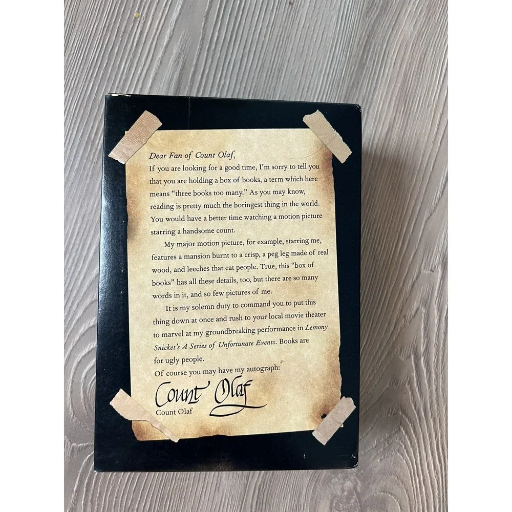 Lemony Snicket's Movie Book Series 1 To 3 /w Collectible Sticker Set‎ Snickets